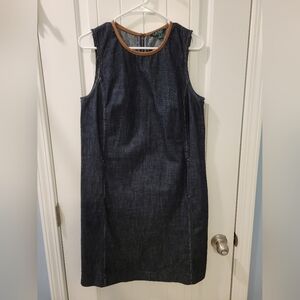 Lauren Ralph Lauren denim dress with pockets, size 10